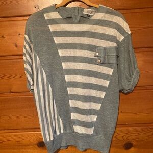 80s Cottpn Green Blouse